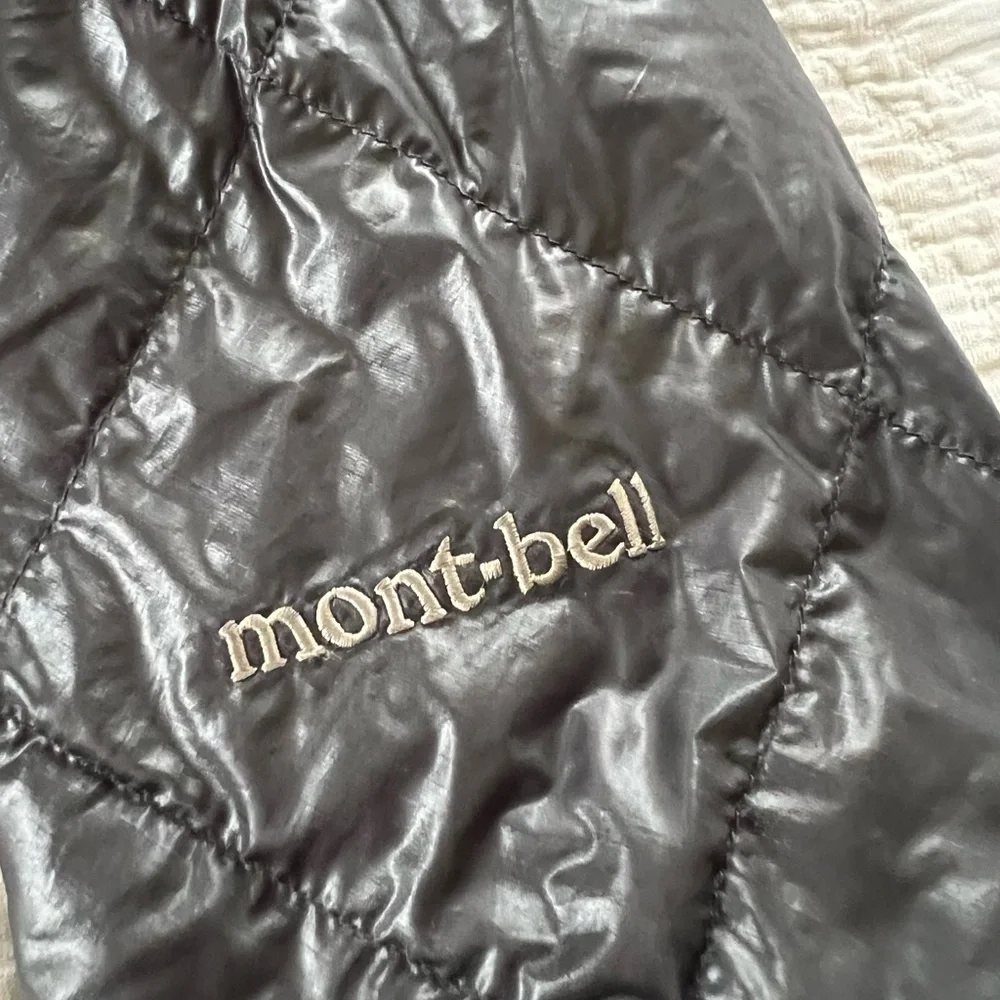 Women's MONTBELL Black Hooded Puffer Jacket - Picture 5 of 6